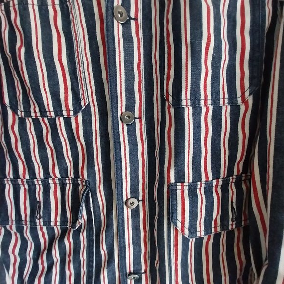 Pleasures Stripped Utility Denim Jacket - Picture 5 of 13